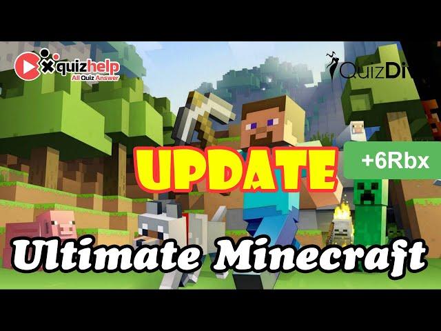 Ultimate Minecraft Quiz Answers | Earn +6 Rbx | Quiz Diva