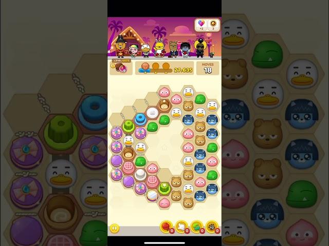프렌즈팝콘 6075 레벨 클리어 #프렌즈팝콘 #카카오게임즈 #games #friendspopcorn #levelclear