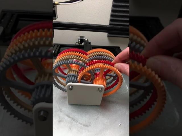 65000:1 gear ratio (3d printed gearbox)