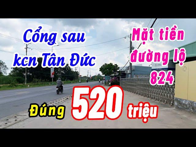𝑲𝙝𝒖 𝒄𝙤̂𝒏𝙜 𝙣𝒈𝙝𝒊𝙚̣̂𝒑 𝑻𝙖̂𝒏 Đ𝙪̛́𝒄. Nhà ở giá rẻ công nhân, mặt tiền ĐT824, đúng 520 triệu (KO PHÁT SINH)