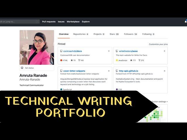 My Technical Writing Portfolio (ft. GitHub and open source projects)