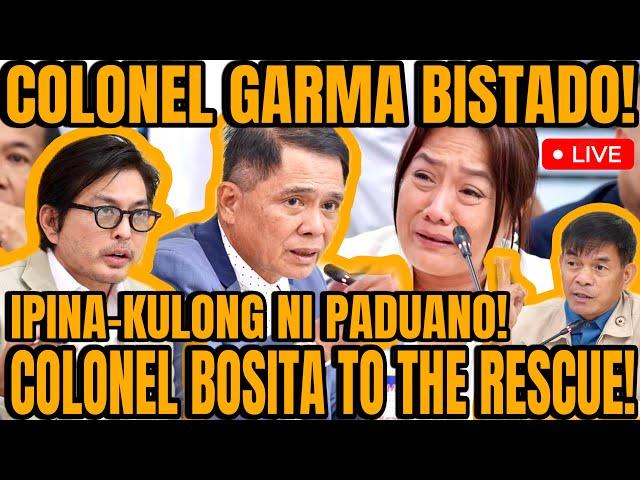 COLONEL GARMA ISINIWALAT ANG TUNAY NA RELASYON KAY RODRIGO DUTERTE, REP. PADUANO NAGALIT!