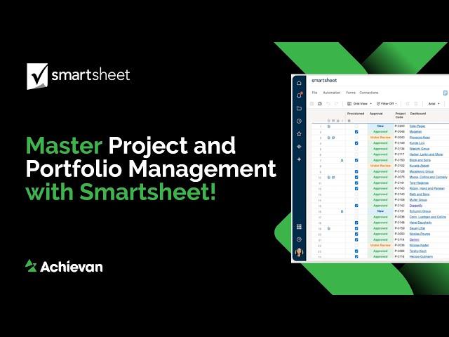 Master Project and Portfolio Management with Smartsheet!