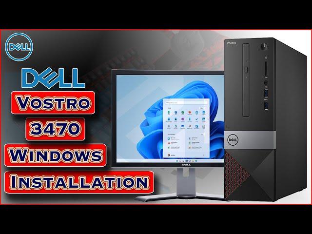 Dell Vostro 3470 | How To install Windows 10/11 in Dell Vostro 3470 From USB Pendrive ( Reg-D13S)