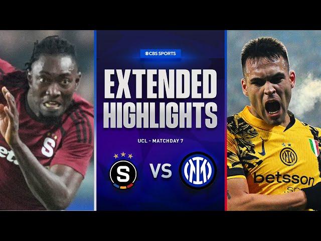 Sparta Praha vs. Inter: Extended Highlights | UCL League Phase MD 7 | CBS Sports Golazo