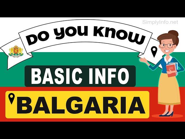 Do You Know Bulgaria Basic Information | World Countries Information #26 - GK & Quizzes