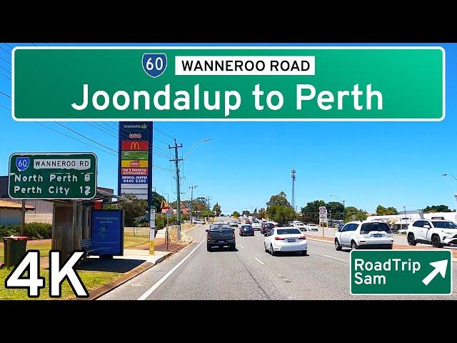 Drive to Perth City - from Joondalup, Western Australia - Ambient Audio / POV