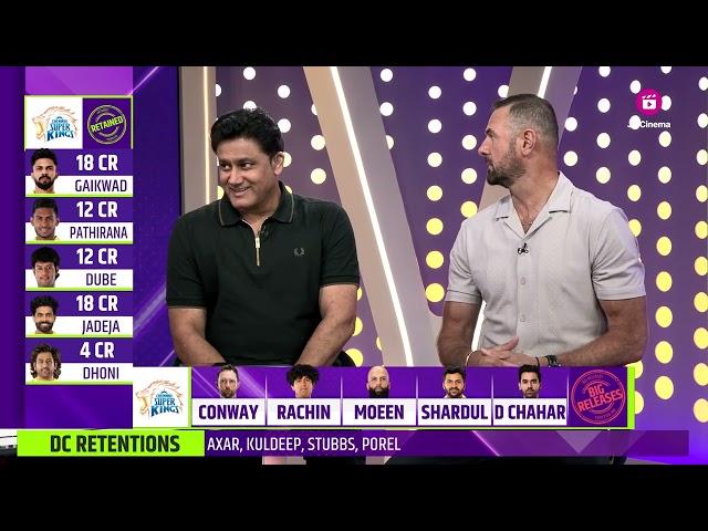 Ranking Retentions with Anil Kumble & Simon Doull | Chennai Super Kings |  TATAIPL | JioCinema