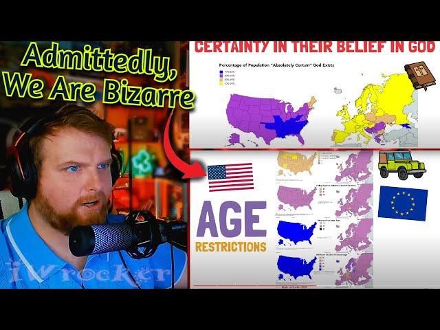 American Reacts to How Do The United States & Europe Compare?