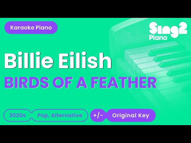 Billie Eilish - BIRDS OF A FEATHER (Piano Karaoke)