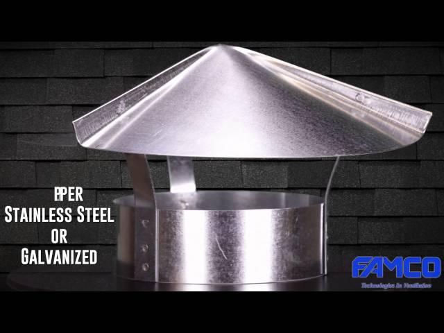 Cone Top Cap - HVAC Chimney Cap by FAMCO manufacturing