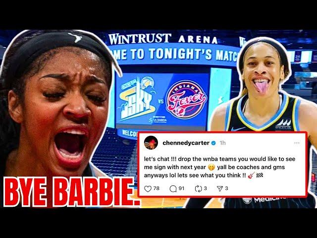 Chennedy Carter WANTS OUT of Chicago! Did Angel Reese's EGO CHASE HER away from Sky! WNBA