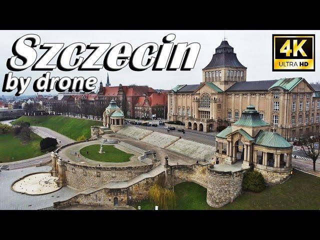 Szczecin by drone 4K Video / Szczecin, Poland 2023 / Stettin, Polen / Szczecin, Polska 2023