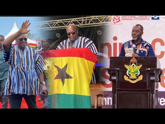 How John Mahama storms Kwame Nkrumah 115th Birthday in Nkroful and Throw Jabs at NAPO . FIREWORKS