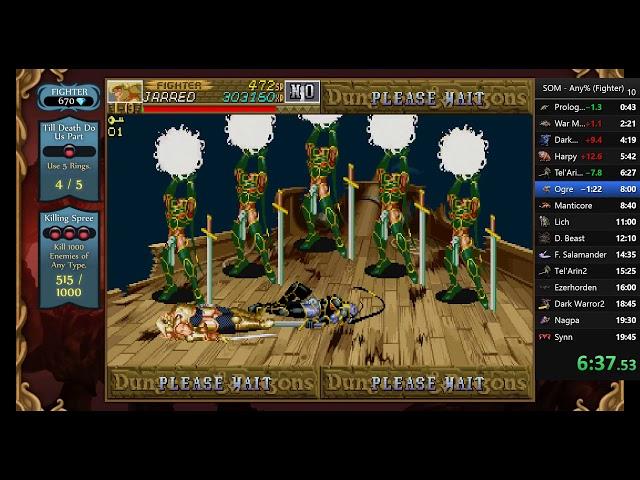 Dungeons & Dragons 2 (Shadow over Mystara) Fighter Any% Speedrun in 21:31
