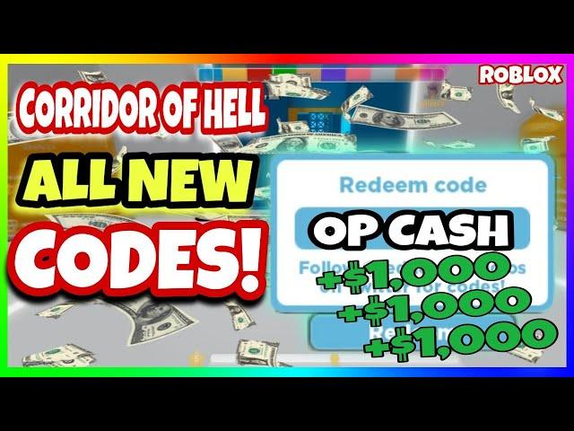 ALL *NEW* CODES in CORRIDOR OF HELL CODES 2020 - New Phase Updates [ROBLOX]