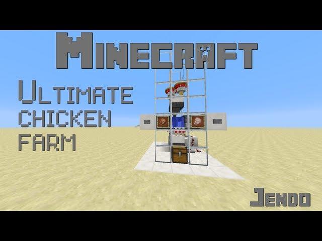 Minecraft (1.6) Ultimate chicken farm.