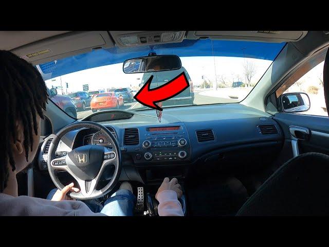 I ran into a Supra ! - K20 2009 Civic Si FG2 - POV