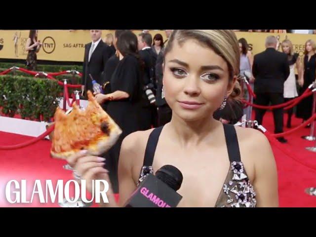 Celebs Talk Fashion on the SAG Awards Red Carpet - Glamour