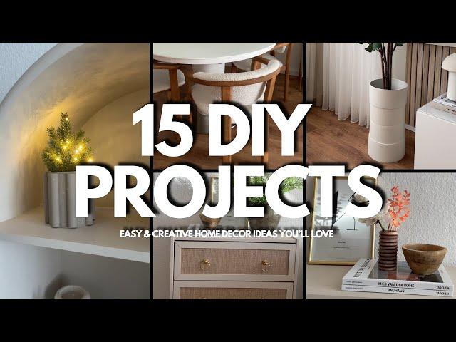 15 DIY PROJECTS | EASY & CREATIVE HOME DECOR IDEAS YOU’LL LOVE 