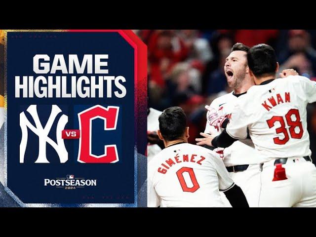 Guardians vs. Yankees ALCS Game 3 Highlights (10/17/24) | MLB Highlights