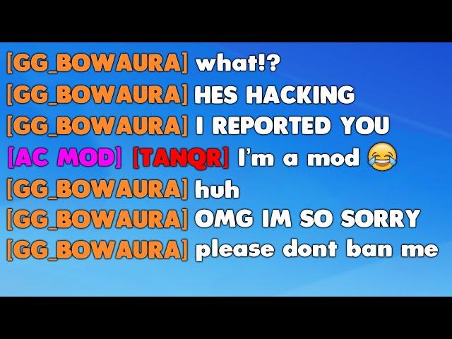 they REPORTED me for HACKING in Roblox Bedwars..