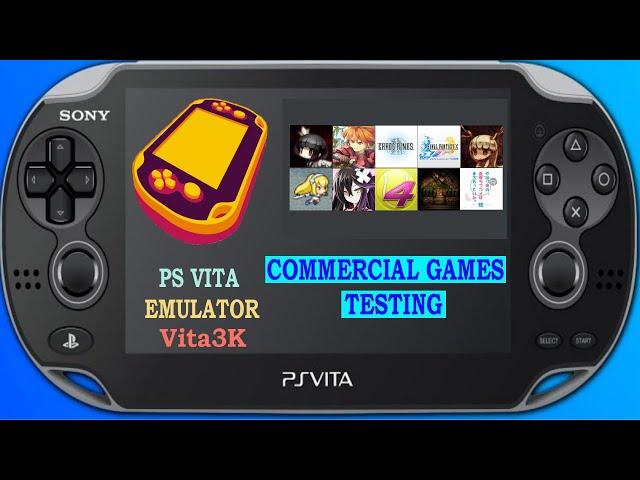 [Vita3K PS Vita Emulator] Testing Some Commercial Games that Already State Ingame -