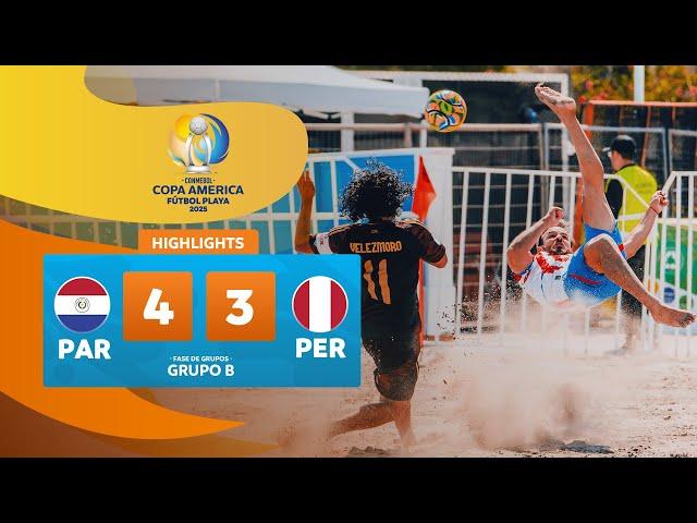 PARAGUAY 4-3 PERÚ | Highlights | CONMEBOL Copa América Fútbol Playa 2025™