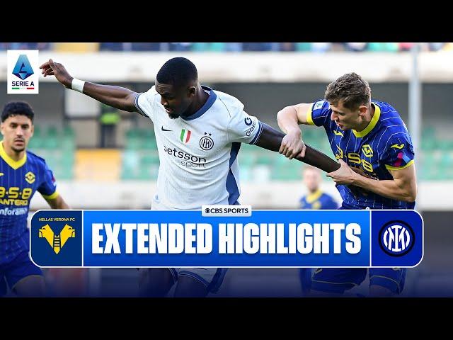 Hellas Verona vs. Inter: Extended Highlights | Serie A | CBS Sports Golazo