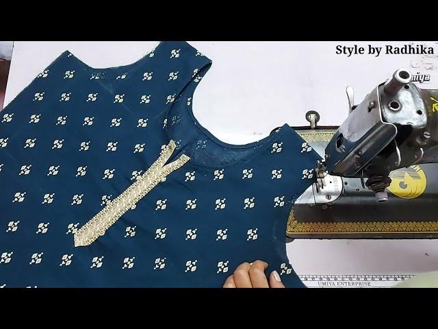 Kurti Cutting And Stitching | Kurti Neck Design | easy Kurti Cutting for beginners