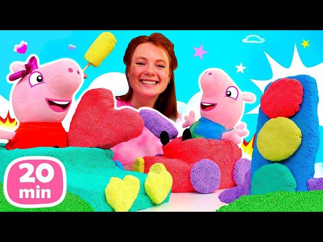 Spielzeug Videos für Kinder mit Irene und Peppa Wutz Kompilation - Plüpa Plüsch Paradies