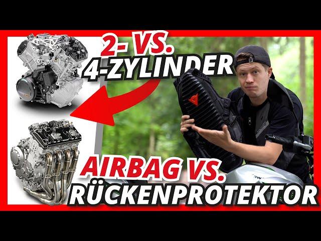 2- vs. 4-Zylinder - was ist besser? Hartschalen-Rückenprotekor vs. Airbagweste? Uvm.! #FragMarc