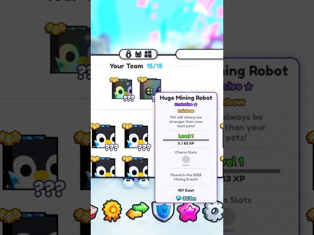 Hatching Rainbow HUGE Mining Robot in Pet Sim 99  #petsim99 #petsimulator99