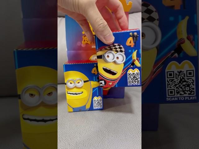 Unboxing!! Minions Despicable Me 4 Mcdonals Happy Meal Toys!! Mega Dave and PIT Crew Ron!! #shorts