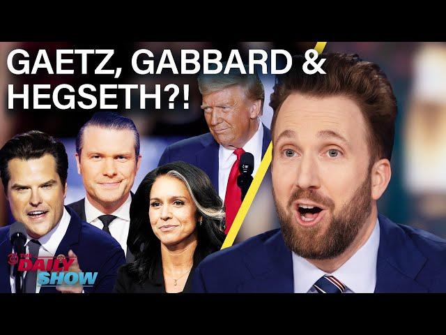 Trump Acts Cordial With Biden While Gaetz, Gabbard, and Hegseth Score Nominations | The Daily Show