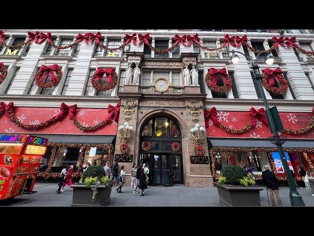 NYC LIVE Macy's Before Christmas & Manhattan Walking Tour