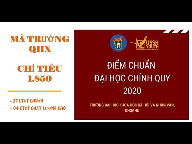 Toàn cảnh điểm chuẩn Trường Đại học Khoa học Xã hội và Nhân văn năm 2020: Cao nhất 30 điểm