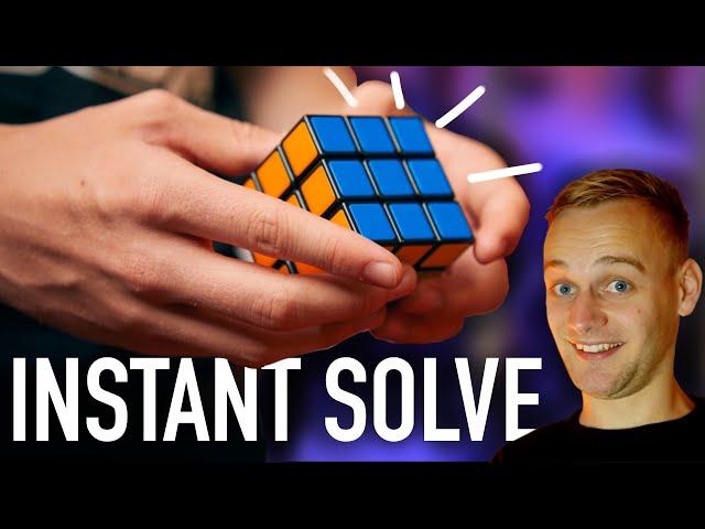 How To Instantly Solve a Rubik's Cube | Easy Rubik's Cube Magic Trick Revealed (ish)