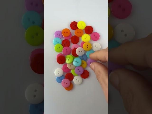 100Pcs Mixed colour Resin Buttons #craft #sewing #button #sewingtips #craftsupplies #buttons