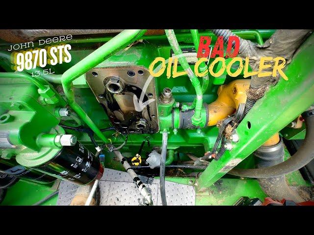 John Deere 9870 STS combine has engine oil in the cooling system. Learn how to fix it RIGHT!