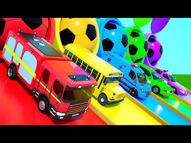 Head & Shoulders Song - Tube Colors Car | 5 Little Monkeys, Baby Shark | Nursery Rhymes & Kids Songs