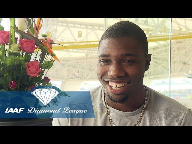 Noah Lyles speaks about why he doesn't idolize Usain Bolt - IAAF Diamond League