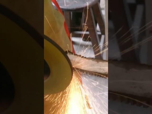DIY Knife from Scrap Steel – Step-by-Step Leaf Spring Blade Making! #knife #diy  #shorts