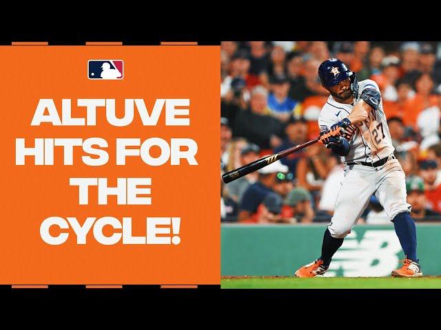 Jose Altuve hits for the 9th cycle in Astros history!