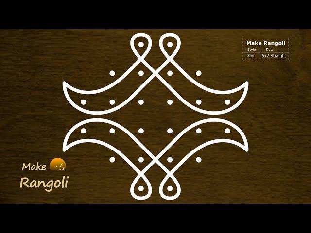 BEGINNERS Sikku Kolam with dots | Melika Muggu | Kambi Kolam | Rangoli designs | Make Rangoli