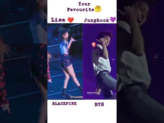 who is your favourite   lisa jungkook #Bts#Blackpink#Shors#viral