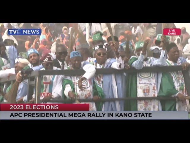 [ Live ]  Tinunbu Present As APC Holds Presidential Mega Rally In Kano