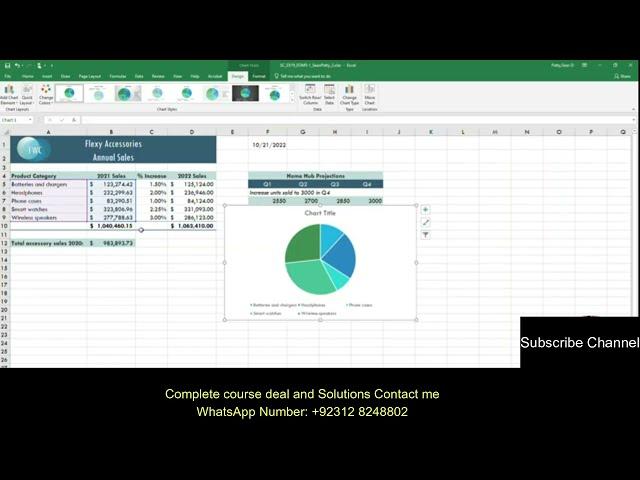 Excel Module 5 End of Module Project 1| Flexy Wireless Communication | Shelly Cashman Excel 2019