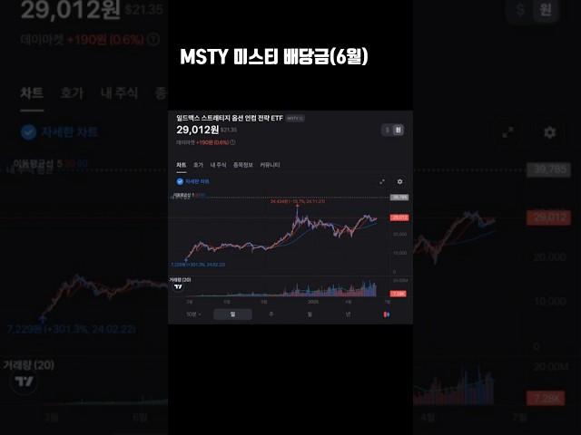 MSTY 미스티 배당금(6월)