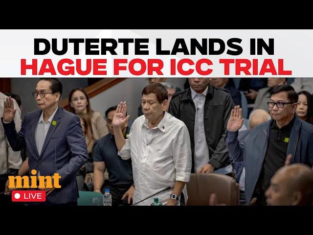 LIVE | Former Philippine President Rodrigo Duterte Lands In Rotterdam | ICC News Live